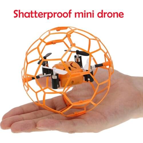 Funny MINI RC Drone 2.4G 4CH fly ball smart remote control helicopter shatterproof pocket aircraft quadcopter flying toy