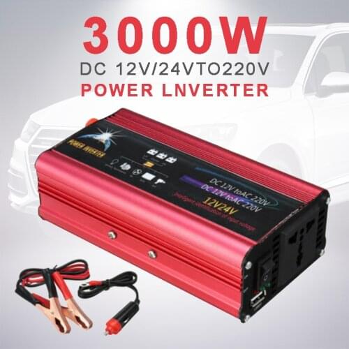 3000W Power Inverter DC 12V/24V to AC 220~240V Modified Sine Wave