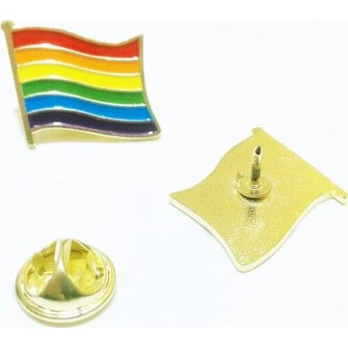 10Pcs Rainbow Love Pride Flag Friendship Brooch Lapel Pin Badge Gay & Lesbian Love Is Love Colorful Brooch Jewelry Gif