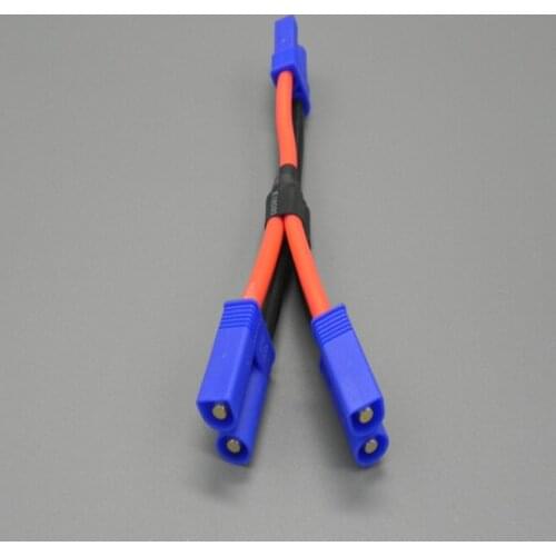 20 sets / lot High quality EC5 Parallel Y Charger Cable , Lipo Battery Connect Cable for RC Power Supply DZ0114