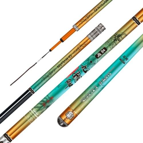 3.6M 3.9m 4.5m 4.8M 5.4M Carp Fishing Rod Telescopic 46T Carbon Fiber Hard Taiwan Wedkarstwo Olta Pesca Freshwater Fishing Poles
