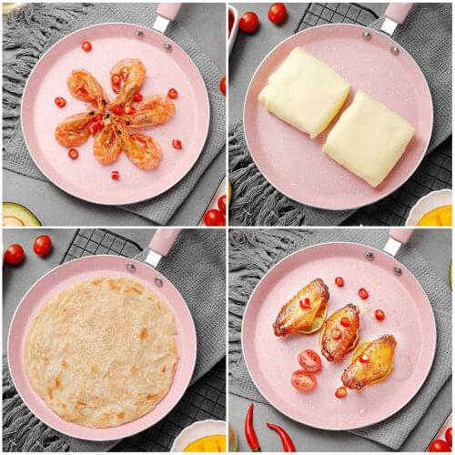 Non-stick Pans Cooking Pots 28cm Pan Frying Pan Wok Pots Induction Cooker Skillet Egg Pancake Pan Thicken Frying Pans Gas Stove
