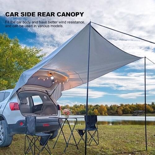 Car Shelter Shade Camping Side Car Roof Top Tent Awning Waterproof UV Portable Camping Tent Automobile Rooftop Rain Canopy
