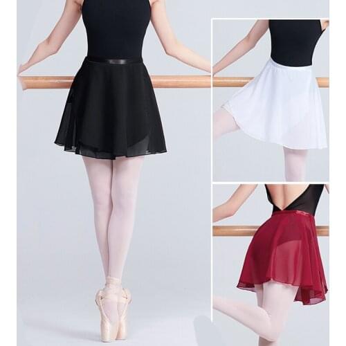 Ballet Dance Skirt Adult Children Chiffon Gymnastics Wrap Skirt Women Ballet Dancing Dress