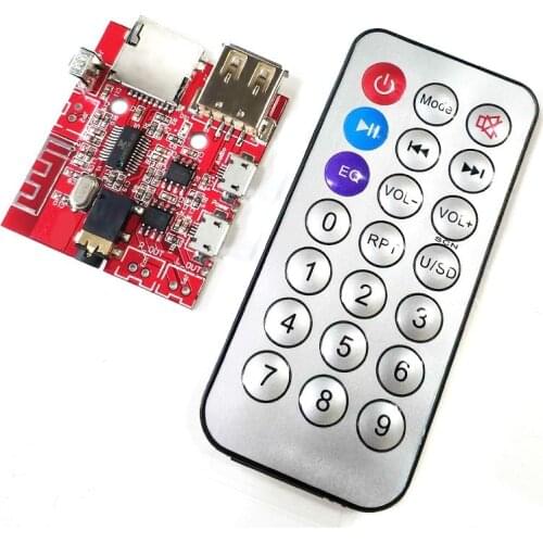 Bluetooth MP3 decoding module audio receiving board Lossless car speaker amplifier modified Bluetooth 4.1 circuit board XY-BT
