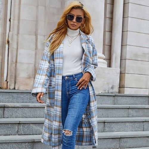 Женские синие пальто BUTUIERN China At AliExpress