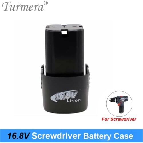 Screwdriver Battery Case 16.8V to Build 4S 18650 Lithium Batteries Cell Inside for Electric Drill Power Tool Replace Use Turmera