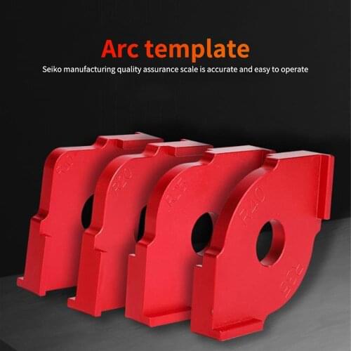 Woodworking Trimming Radius Quick-Jig Router Templates Aluminium Alloy Radius Corners R5 R10 R15 R20 R25 R30 R35 R40