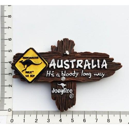 This Is A Long Way,Australia)Fridge Magnet,Creative Travel Commemorate Crafts 3D Ornaments Magnetism Resin Material