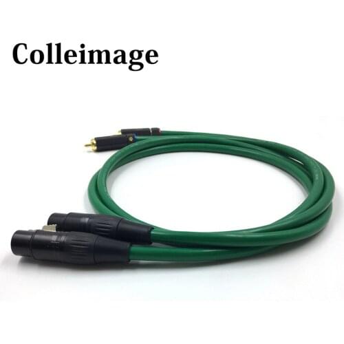 Pair Hi-end plated OFC RCA cable ,Analog cable, PR-109 Gold-plated 2RCA To 2XLR Male Plug Audiophile Audio Cable