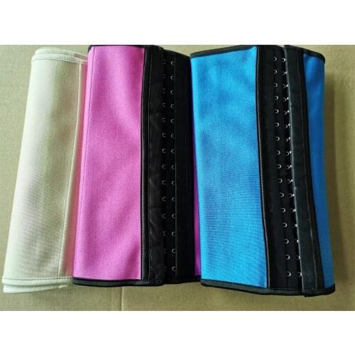 Clearance 9 Steel Bone Latex Waist Womens Latex Waist Trainer Corset for Weight Loss Hourglass Body Shaper