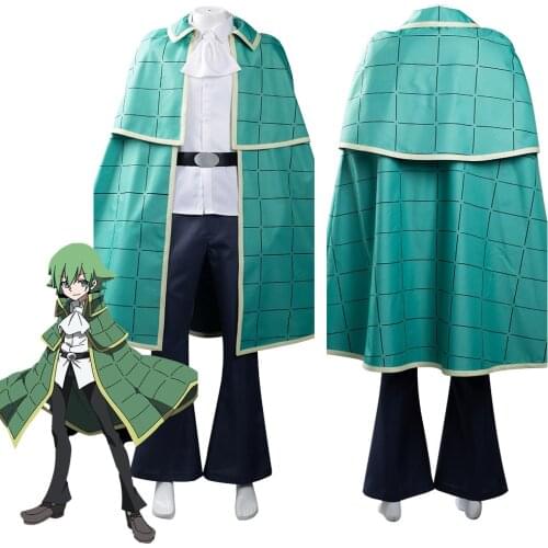 Shaman King The Super Star Rizerugu Daizeru Cosplay Costume Halloween Carnival Trench Cloak + Necktie + Pants + Shirts Suit