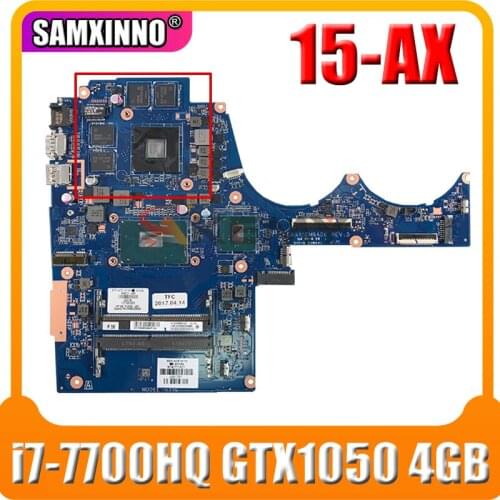 For HP OMEN 15-AX219TX 15-AX Laptop Motherboard With SR32Q i7-7700HQ CPU GTX1050 4GB GPU 914772-601 DAG35DMBAD0 MB 100% Tested