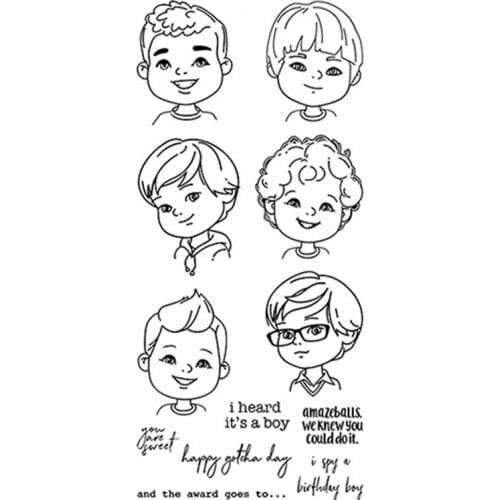 A Birthday Boy I spy Metal Cutting Dies and Coordinating Stamps For Scrapbooking Craft Die Cut Card Making Embossing Stencil