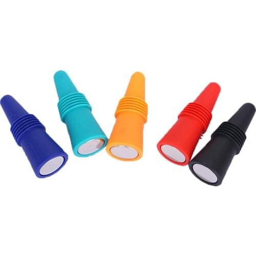 Reusable Silicone Bottle Stopper for Red Wine Champagne Cone Lid Sealing Cover