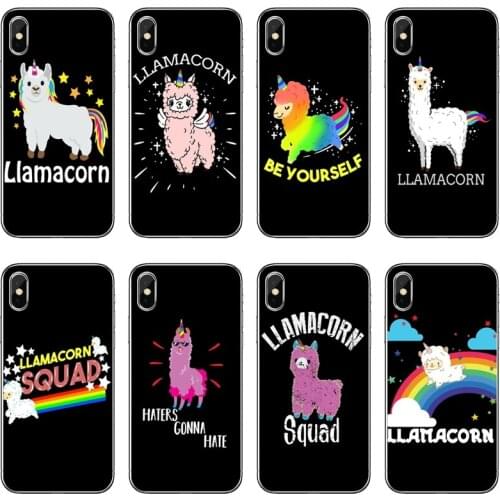 Soft Case For Huawei P30 P20 Pro P10 P9 P8 Lite Y5 Y6 Y7 Y9 Prime P Smart Plus 2018 2019 Llamacorn Unicorn Alpaca Llama Rainbow