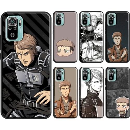 Jean Kirstein Attack on Titan For Xiaomi Redmi Note 10 Pro 8T 9S Note 8 9 Pro Soft Case For Redmi 9 9C 9A 8A 9T Funda