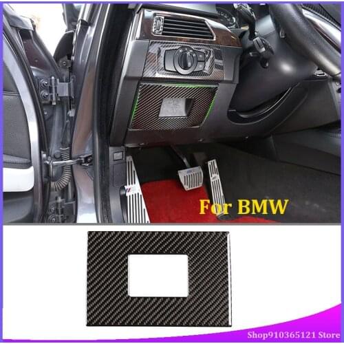 For BMW Old 3 Series E90 2005-2012 Headlight Lower Panel Stickers Decorative Stickers Real Carbon Fiber (Soft) Car Accessories