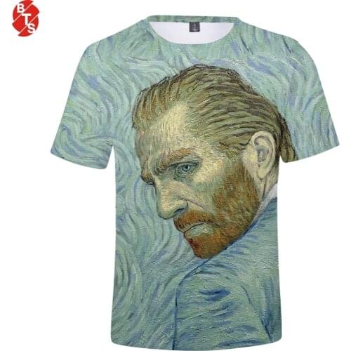 Van Gogh 3D Printed 2018 New Fashion T-shirts Women/Men Short Sleeve O-Neck Tshirts Casual Streetwear Trendy Style Tee Shirts