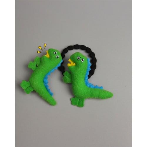 New Cute Green Little Dinosaurs Girls Hair Clips Kids Hairpins Barrettes Children Hair Accessories