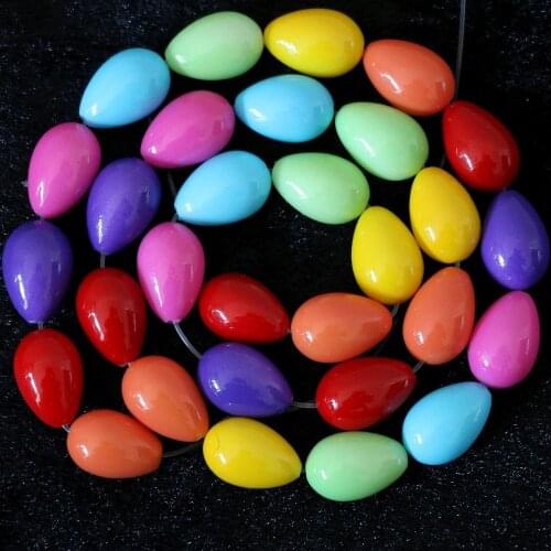 Wholesale glass beads High grade baking paint multicolor 5*7mm waterdrop teardrop fashion diy jewelry making 15" B1081