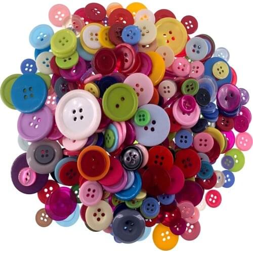 100g Random Mixed Different Size Resin Buttons For Garments Scrapbooking Crafts Sewing Accessories