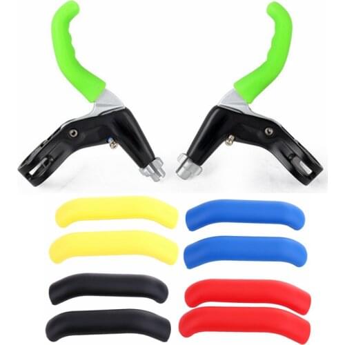 1 Pair Bike Bicycle Brake Lever Rubber Sleeve Protector Brake Handle Cover Spare Parts for Mountain Road Bike Brake Lever Access