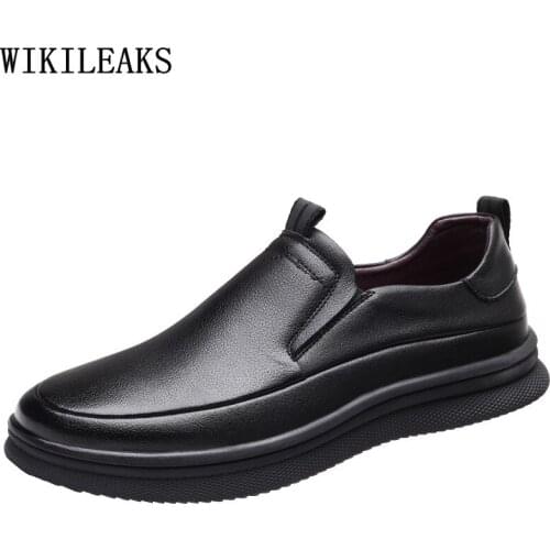 Slip on Mens Loafers Shoes Luxury Men Loafers Shoes Genuine Leather Mens Designer Shoes Zapatos Casuales De Los Hombres Scarpe