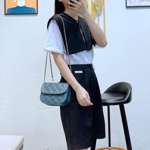 Genuine Leather Plaid Flap Bag For Women Luxury Designer Shoulder Bags High Quality Messenger Bag Women Handbags Bolsa Feminina