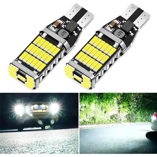 2pcs T15 led Canbus LED Bulb Car Backup Reverse Lights for Toyota C-HR Corolla Rav4 Yaris Avensis Camry CHR Auris Hilux 921 W16W