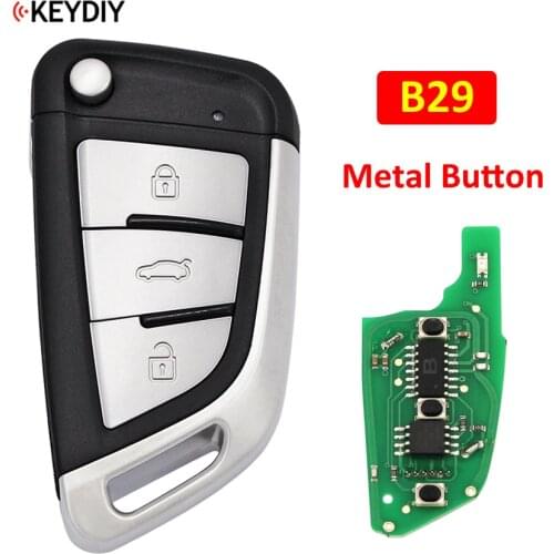 KEYDIY 3 Button Universal B29 Metal Button Remote Control Car Key KD Remote for KD900 KD900+ URG200 KD-X2 Mini KD