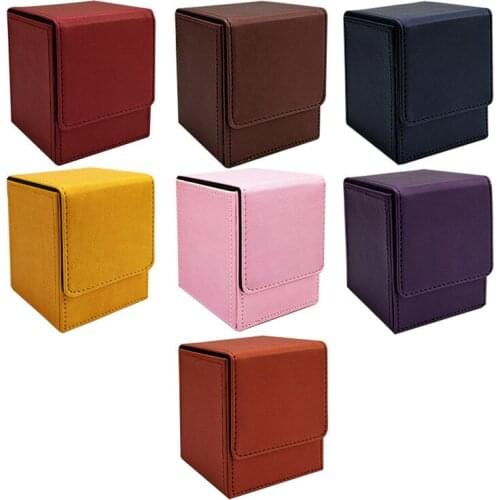 High quality 80*82*103mm 100+ Capacity cards box card case container collection for Board Games Sleeve Holder box