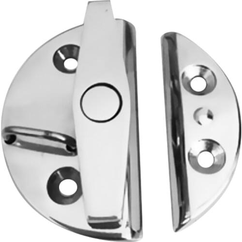 MagiDeal 316 Stainless Steel 55mm Twist Lock Round Marine Boat Door Catch Latch for Marine Canoe Kayak Inflatable Fishing Boat