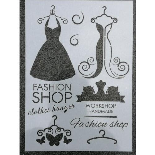 1pc Size A4 DIY Layering Stencils Wall Painting Scrapbook Coloring Embossing Album Decorative Template