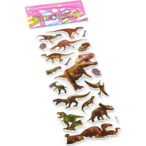 10 Sheets Cartoon Dinosaur Stickers Stationery Kids Toys Sticker School Teacher Praise Gift Scrapbook Decoration Stickers