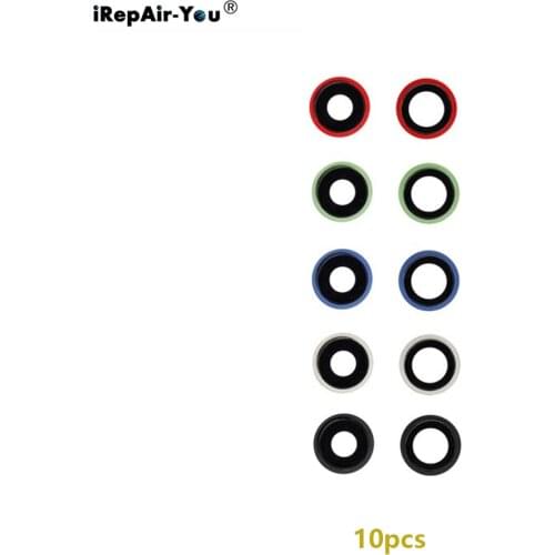 10pcs Back Camera Frame Lens for iPhone X XR XS 11 Pro Max 12 12pro 12promax 12mini Rear Camera Glass Cover Ring Replacement
