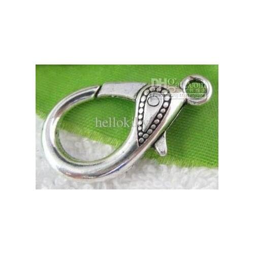 100PCS Tibetan Sillver metal big Lobster Clasps 31x17mm Clasp11