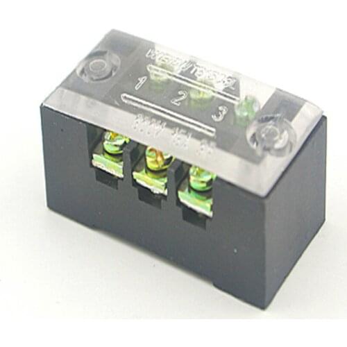 2 Pieces 600V 15A Double Row 3 Position fixed wiring board Wire Connector board terminal block