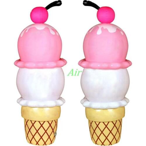 OEM Giant lighting Inflatable Model Ice Cream, ice cream inflatable for advertising