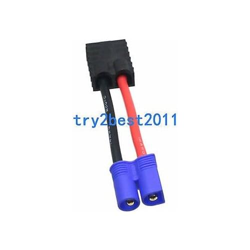 ID Charger Adapter: Traxxas Female to EC3 EC-3 Male TLR LiPo TRX TRA2970 TRA2972