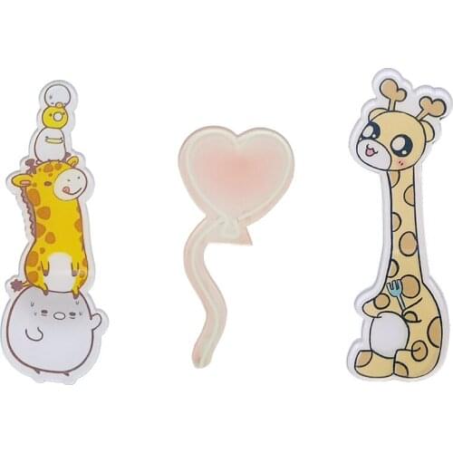 Acrylic Animal Cartoon Brooches Pins School Bag, Backpack And Hat Decoration Can Be Given To Friends On Halloween And Christmas