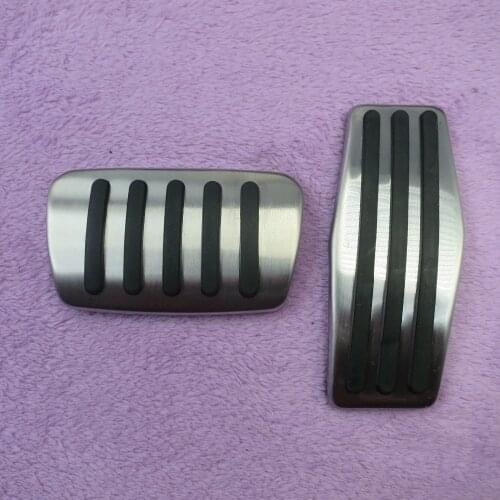 DEE Car Accessory Stainless Steel Accelerator brake pedal for Buick Regal LACROSSE Encore AT,non slip pedal plate pads Stickers