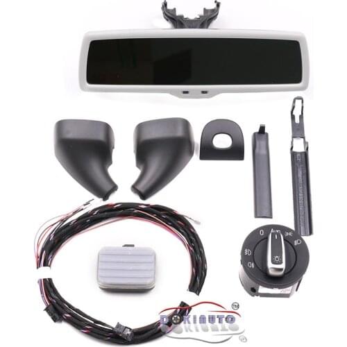 Auto headlight switch Rain Light Wiper Sensor Antiglare Anti-glare Dimming Rear View Mirror For VW Tiguan Jetta MK5 Golf 6 MK6