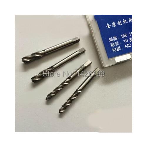 Free Shipping 10Pcs TG M5*0.8 high speed steel machine screw tap spiral groove machine screw tap