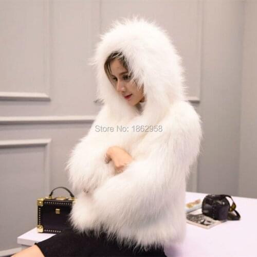Brangdy White Fur Coats