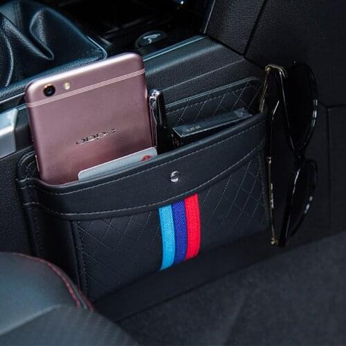 Car Seat Back Storage Box Pockets Pouch Car Gathering Bag for Pen Glasses Cards Mobile Phone Organizer Bag Interior Accessorie