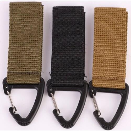 EDC Military Nylon Clips Keychain Clasp Climbing Camping Quickdraws Hunting Key Carabiners Clips