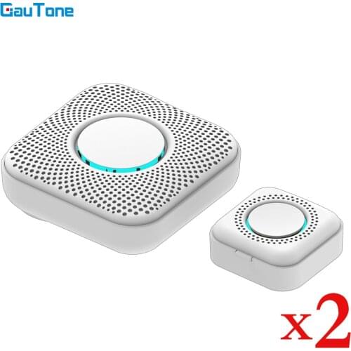 GauTone New Arrival Doorbell 100m Remote EU US Plug LED Intelligent Wireless Door bell Chime