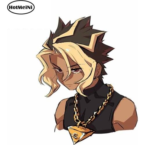 HotMeiNi 13cm x 10.5cm for Yami Yuugi Tumblr Funny Car Stickers Motorcycle Car Bumper Window Windshield Refrigerator Decals