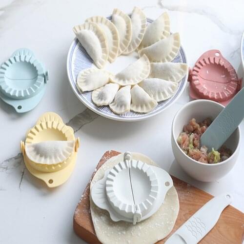 DIY Dumplings Maker Tool Wheat Straw Jiaozi Pierogi Mold Dumpling Mold Clips Baking Molds Pastry Kitchen Accessorie